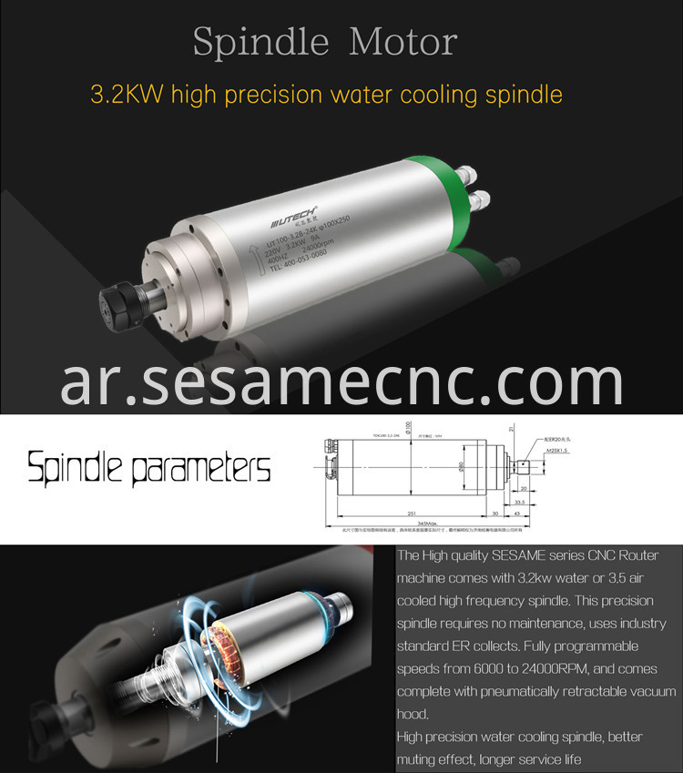 High Frequency Powerful spindle 